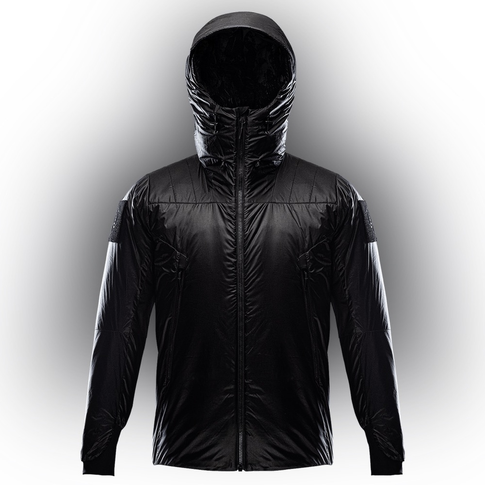 LIKE NEW THRUDARK MEN’S ZIP HOODED ENGAGE JACKET BLACK SIZE XXXL FITS LIKE XL